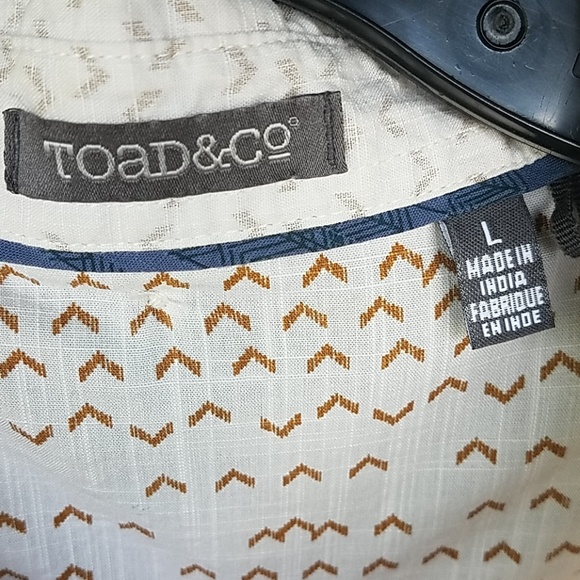 Toad&Co Button Front Men's Sz Large - Picture 5 of 7